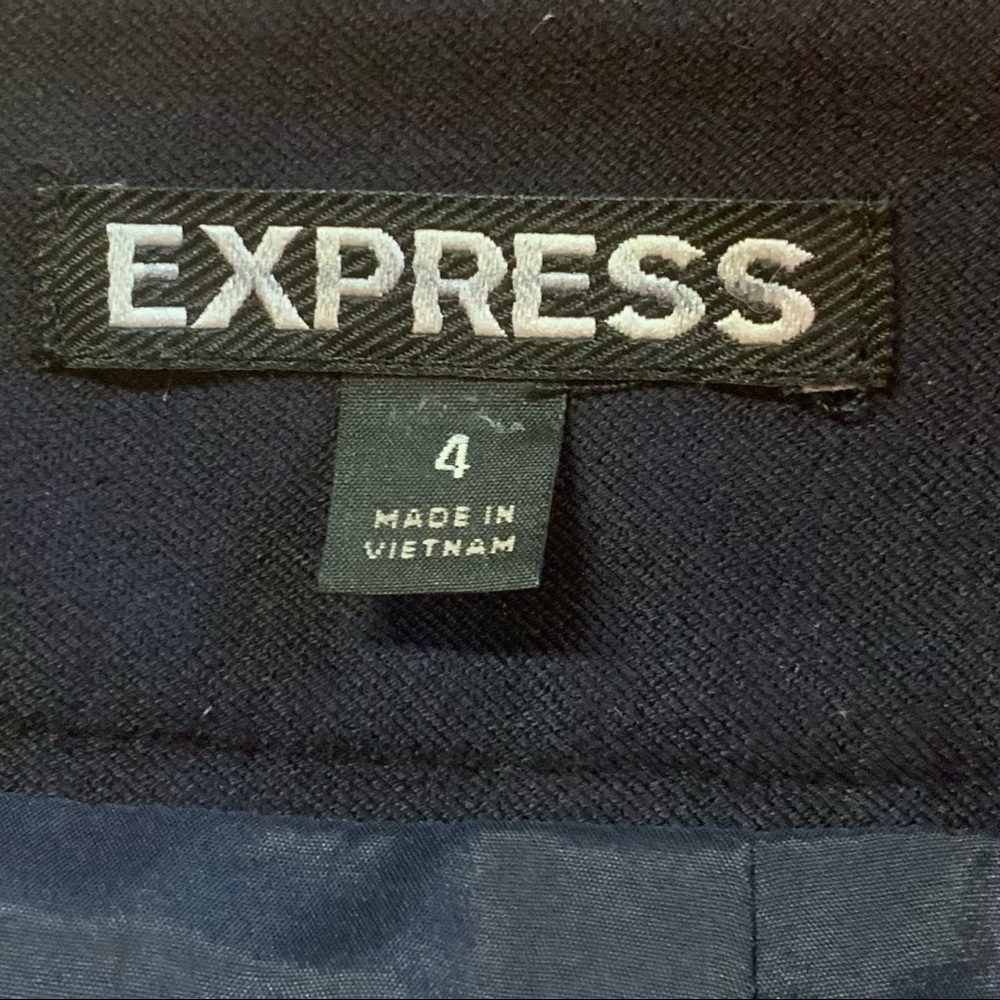 Express Navy Pencil Skirt - Picture 5 of 7
